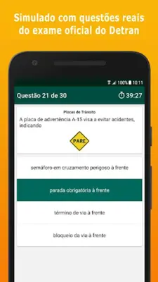 Simulado 1ª Habilitação - CE android App screenshot 3