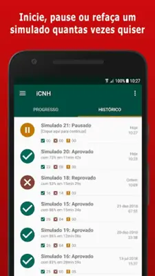 Simulado 1ª Habilitação - CE android App screenshot 6